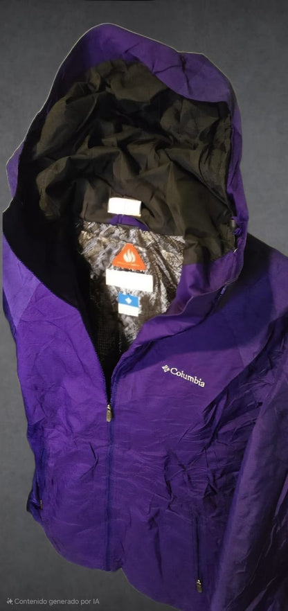 Chaqueta Columbia Impermeable con Capucha Talla XS